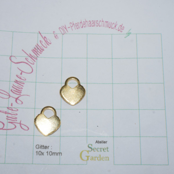 Herz garvurplatte gold edelstahl G-1235